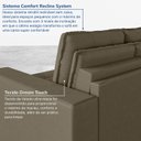 Ver imagem 6 de Sofá Cama Retrátil e Reclinável 3 Lugares 180cm em Veludo Palmeira CabeCasa MadeiraOriginals