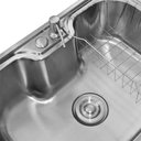 Ver imagem 4 de Cuba Pia Gourmet Aço Inox 201 para Cozinha Belcca 40x50cm Kit Completo Cg201-c01