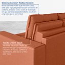 Ver imagem 6 de Sofá Cama Retrátil e Reclinável 3 Lugares 180cm em Veludo Palmeira CabeCasa MadeiraOriginals