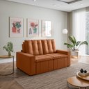 Ver imagem 3 de Sofá Cama Retrátil e Reclinável 3 Lugares 180cm em Veludo Palmeira CabeCasa MadeiraOriginals