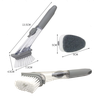 Escova de Limpeza Esponja Lava Louça com Porta Detergente Multiuso Prático - 5