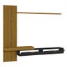Painel para Tv até 65 Polegadas Italy 2 Portas Ripado Cedro Freijo/preto - Olivar Móveis - 3