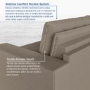 Ver imagem 6 de Sofá Cama Retrátil e Reclinável 3 Lugares 200cm em Veludo Palmeira CabeCasa MadeiraOriginals