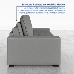 Sofá Cama Retrátil e Reclinável 3 Lugares 200cm em Veludo Palmeira CabeCasa MadeiraMadeira - 9