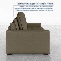 Sofá Cama Retrátil e Reclinável 3 Lugares 200cm em Veludo Palmeira CabeCasa MadeiraMadeira - 9