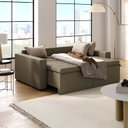 Ver imagem 3 de Sofá Cama Retrátil e Reclinável 3 Lugares 200cm em Veludo Palmeira CabeCasa MadeiraOriginals