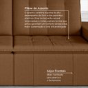 Ver imagem 7 de Sofá Cama Retrátil e Reclinável 3 Lugares 200cm em Veludo Palmeira CabeCasa MadeiraOriginals