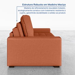 Sofá Cama Retrátil e Reclinável 3 Lugares 200cm em Veludo Palmeira CabeCasa MadeiraMadeira - 9
