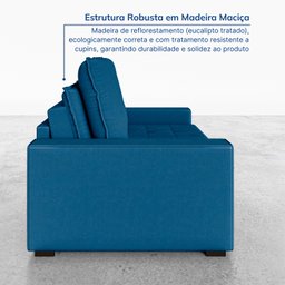 Sofá Cama Retrátil e Reclinável 3 Lugares 220cm em Veludo Palmeira CabeCasa MadeiraMadeira - 9