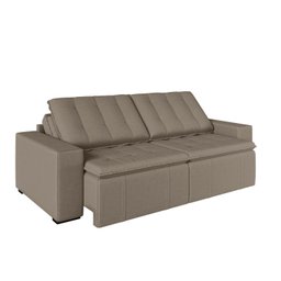 Sofá Cama Retrátil e Reclinável 3 Lugares 220cm em Veludo Palmeira CabeCasa MadeiraMadeira - 12