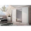 Ver imagem 4 de Guarda Roupa Casal 3 Portas de Correr e 8 Gavetas c/ 1 Espelho Sollo/Natus Plus Branco - Novo
