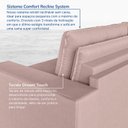 Ver imagem 6 de Sofá Cama Retrátil e Reclinável 3 Lugares 220cm em Veludo Palmeira CabeCasa MadeiraOriginals