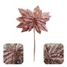 Flor Decorativa Poinsetia Rose Gold 30cm - 1 Unidade - 2