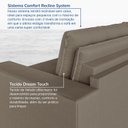 Ver imagem 6 de Sofá Cama Retrátil e Reclinável 4 Lugares 240cm em Veludo Palmeira CabeCasa MadeiraOriginals