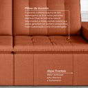 Ver imagem 7 de Sofá Cama Retrátil e Reclinável 4 Lugares 240cm em Veludo Palmeira CabeCasa MadeiraOriginals