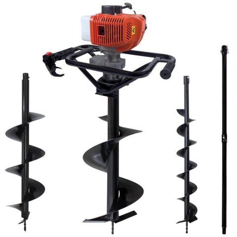 Perfurador de Solo DPS523M 2,5HP com Easy Start e 3 Brocas Laranja