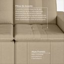 Ver imagem 7 de Sofá Cama Retrátil e Reclinável 3 Lugares 180cm em Veludo Palmeira CabeCasa MadeiraOriginals