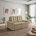 Ver imagem 3 de Sofá Cama Retrátil e Reclinável 3 Lugares 180cm em Veludo Palmeira CabeCasa MadeiraOriginals