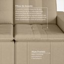 Ver imagem 7 de Sofá Cama Retrátil e Reclinável 3 Lugares 180cm em Veludo Palmeira CabeCasa MadeiraOriginals