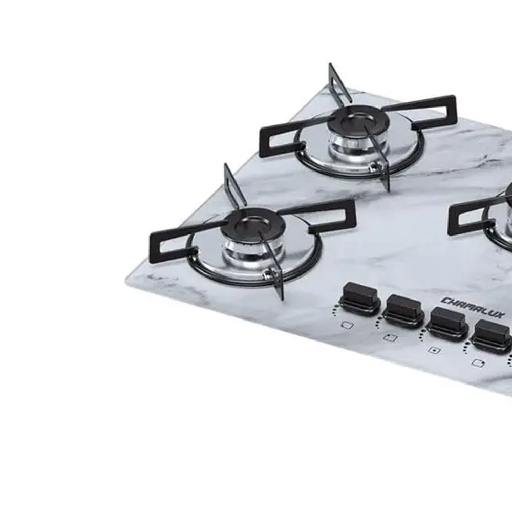 Kit Balcão para Cooktop Cozinha Kaiki Salvia Nature Off White com Fogão Cooktop 5 Bocas Ultra Chama  - 4