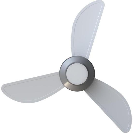 Ventilador de Teto Ventisol Mistral 3 Pás Branco/Cinza Bivolt - 2