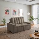 Ver imagem 2 de Sofá Cama Retrátil e Reclinável 3 Lugares 180cm em Veludo Palmeira CabeCasa MadeiraOriginals