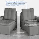 Ver mais imagens de Sofá Cama Retrátil e Reclinável 3 Lugares 180cm em Veludo Palmeira CabeCasa MadeiraOriginals