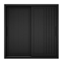 Ver imagem 4 de Guarda Roupa Casal Trianon 2 Portas de Correr 4 Gavetas Preto/Tx