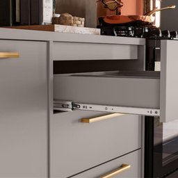 Cozinha Completa Itatiaia Essence 5 Peças Fendi e Gris - 7