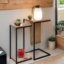 Ver imagem 4 de Kit Mesas Aurora de Apoio Lateral para Sofá ou Canto de Sala - Edecasamoveis