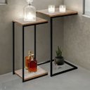 Ver imagem 6 de Kit Mesas Aurora de Apoio Lateral para Sofá ou Canto de Sala - Edecasamoveis