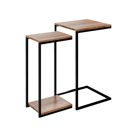 Kit Mesas Aurora de Apoio Lateral para Sofá ou Canto de Sala - Edecasamoveis