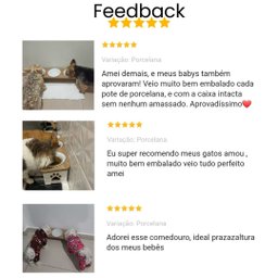 Comedouro Bebedouro Elevado Triplo Pet Mdf Cachorro - 6