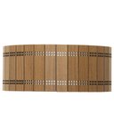 Ver imagem 7 de Lustre Decorativo Madeira Plafon Redondo Jabaquara 35cm