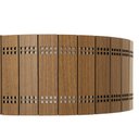 Ver imagem 5 de Lustre Decorativo Madeira Plafon Redondo Jabaquara 35cm