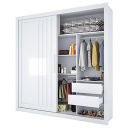 Guarda-roupa 2 Portas 4 Gavetas Trianon - 10