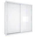 Ver imagem 5 de Guarda Roupa Casal Trianon 2 Portas de Correr 4 Gavetas Branco/Absoluto