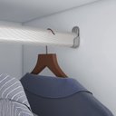 Ver imagem 2 de Guarda Roupa Casal Trianon 2 Portas de Correr 4 Gavetas Branco/Absoluto