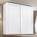 Ver imagem 1 de Guarda Roupa Casal Trianon 2 Portas de Correr 4 Gavetas Branco/Absoluto