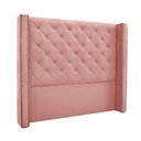 Ver imagem 1 de Cabeceira Cama Box Solteiro 90 Cm Vicenza Veludo Rosa S04 - D'Rossi