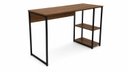 Ver imagem 2 de Mesa Industrial com 2 Prateleiras 120x50cm Nogal Preto
