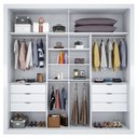 Ver mais imagens de Guarda-roupa Versalles 2 Portas 6 Gavetas