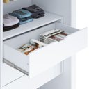 Ver imagem 6 de Guarda Roupa Casal Versalles 2 Portas de Correr 6 Gavetas Branco/Absoluto