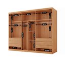 Ver imagem 5 de Guarda-Roupa 100% MDF 6 Portas 6 Gavetas Istambul Off White/Marromle