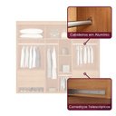 Ver imagem 6 de Guarda-Roupa 100% MDF 6 Portas 6 Gavetas Istambul Off White/Marromle