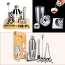 Ver imagem 6 de Kit Bartender Profissional 12 Peças em Aço Inox com Coqueteleira 550ml e Suporte