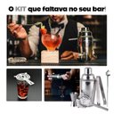 Ver imagem 5 de Kit Bartender Profissional 12 Peças em Aço Inox com Coqueteleira 550ml e Suporte