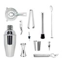 Ver imagem 3 de Kit Bartender Profissional 12 Peças em Aço Inox com Coqueteleira 550ml e Suporte