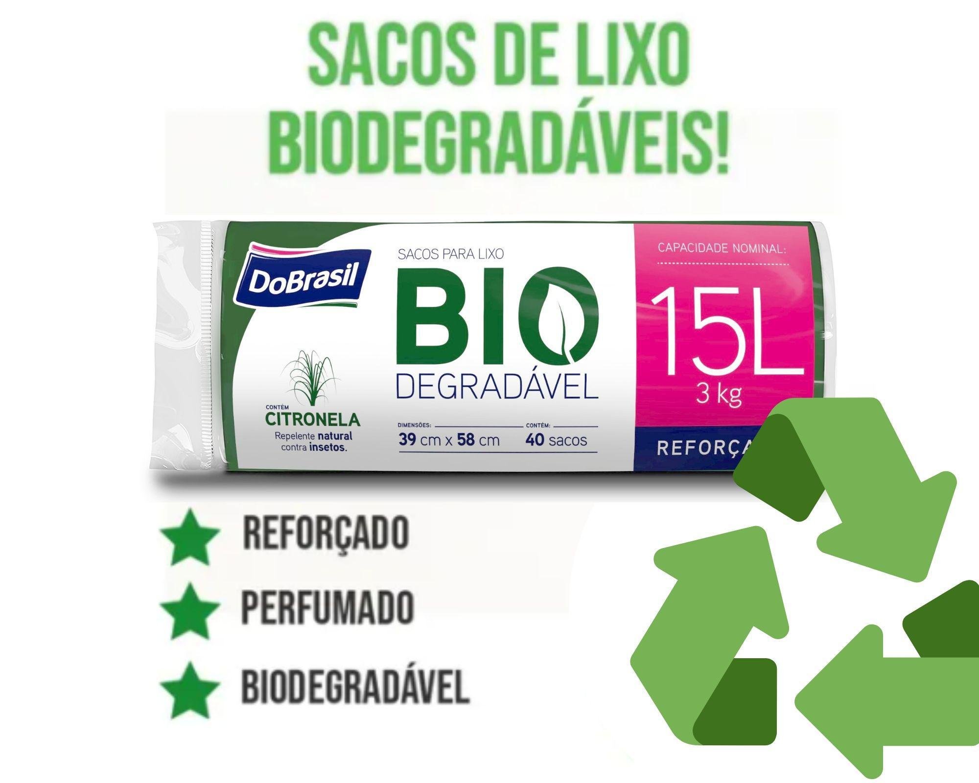 Saco de Lixo 15 Litros Citronela Reforçado com 80 Unids - 2