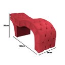 Ver imagem 4 de Maca Estética Estofada Reclinável Ergonômica Suede Tati:vermelho